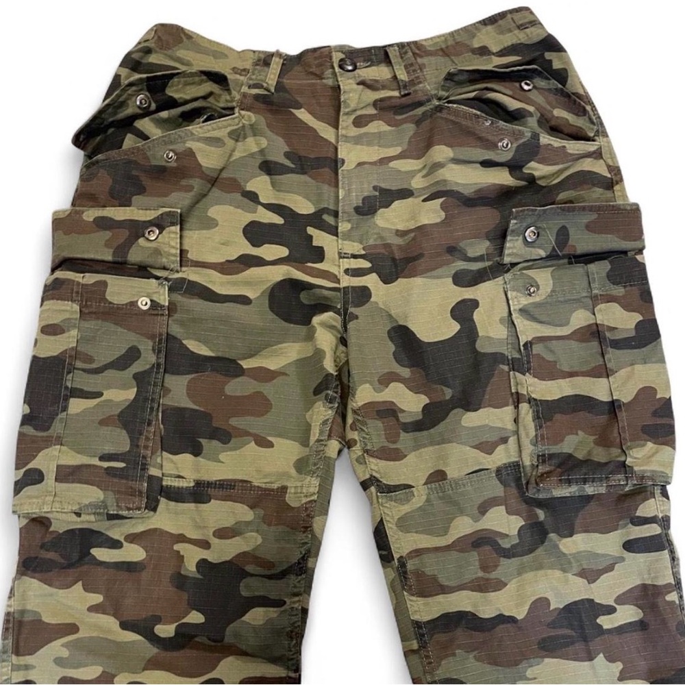 LCKR Men's Woodland Camo Ripstop Cargo Pants